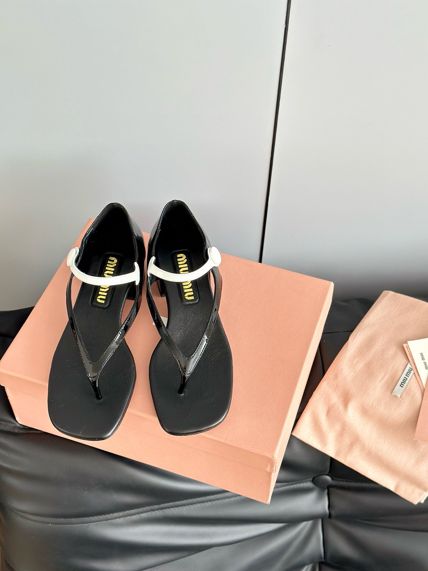 MIU M THONG SANDALS