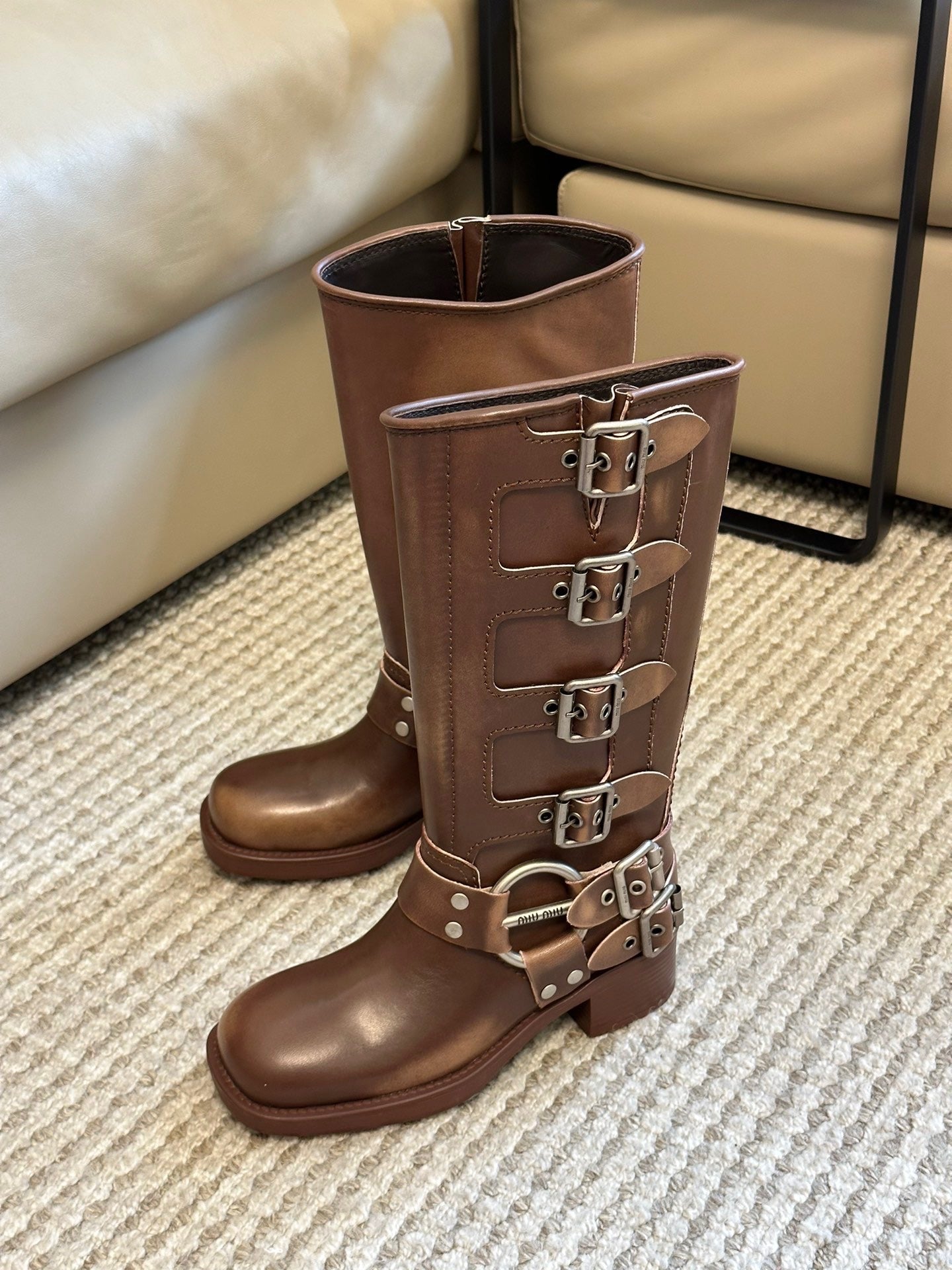MIU M BOOTS