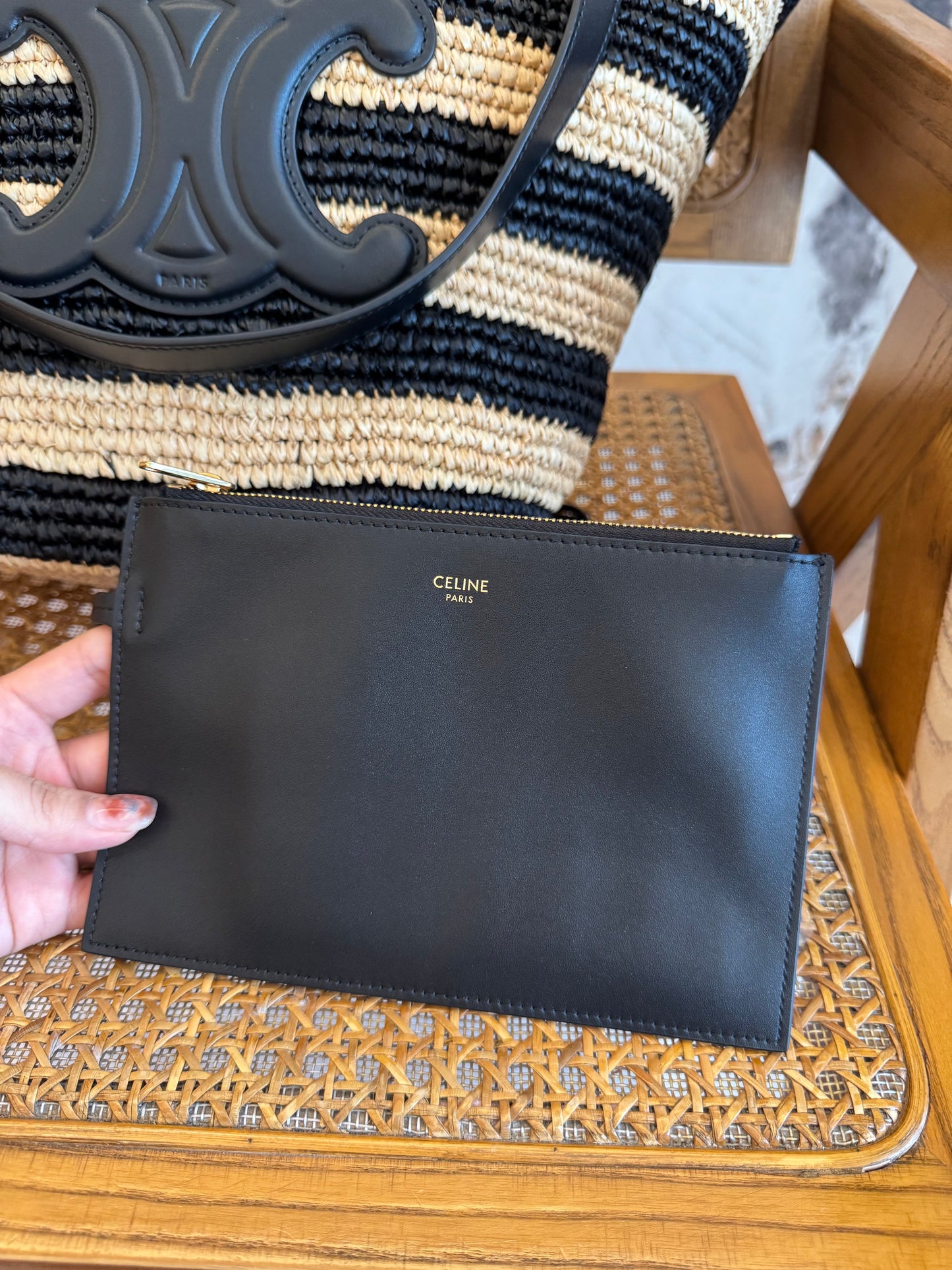 CEL STRIPED COUFFIN PANIER BAG
