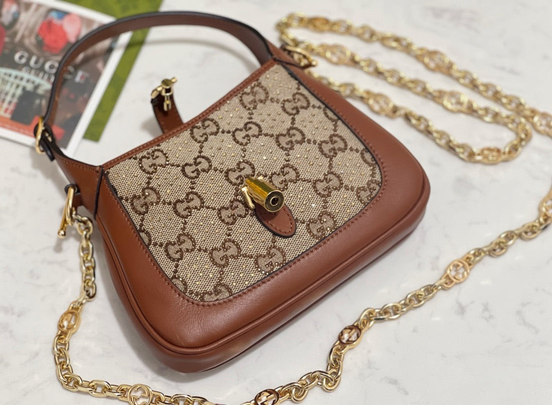GG JACKIE 1961 CRYSTALS MINI BAG