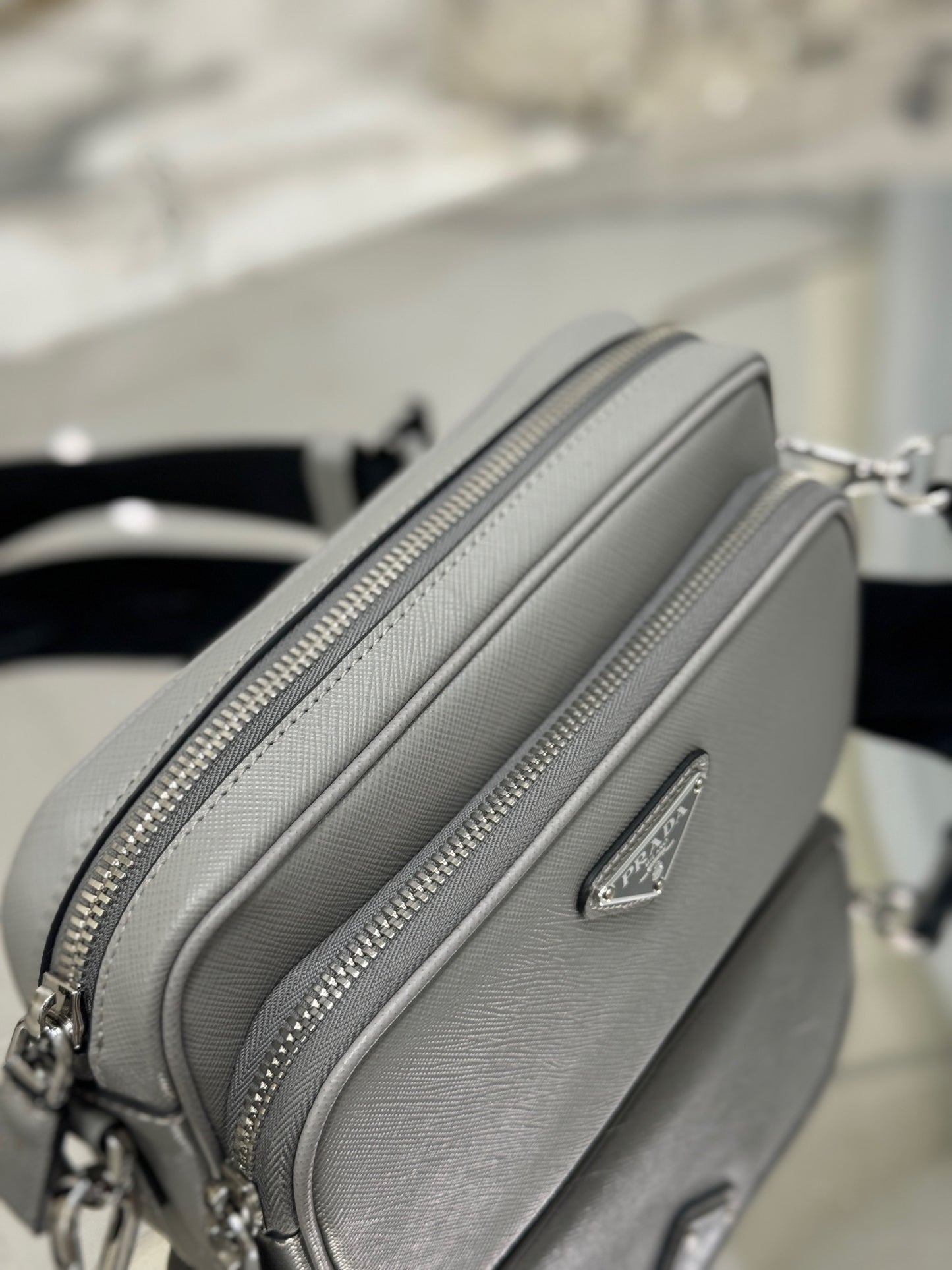 PD SAFFIANO LEATHER SHOULDER BAG