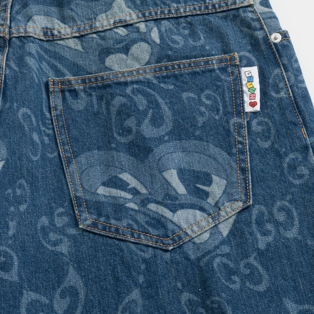 GG DENIM SHORTS