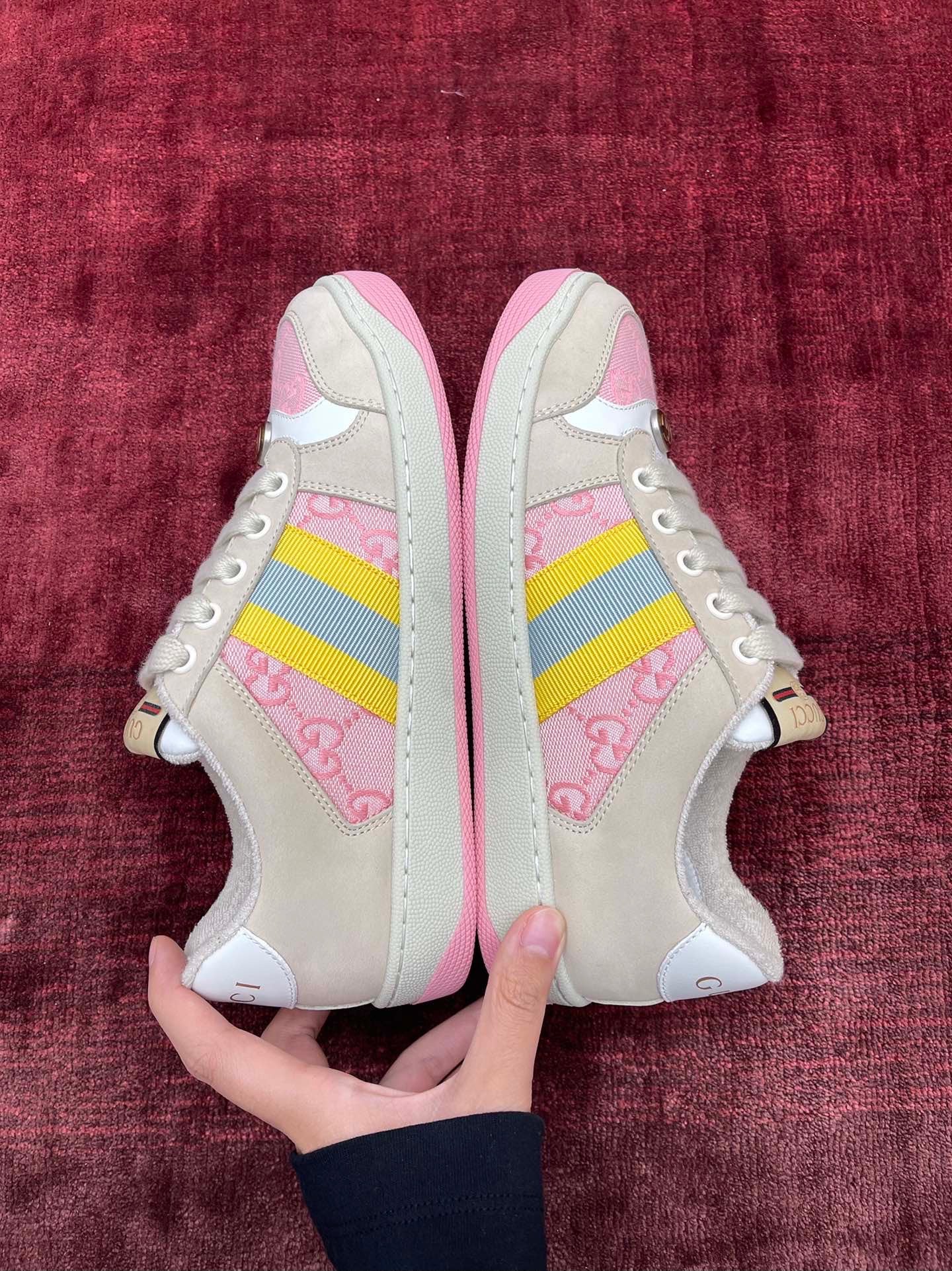 GG SCREENER LEATHER SNEAKERS