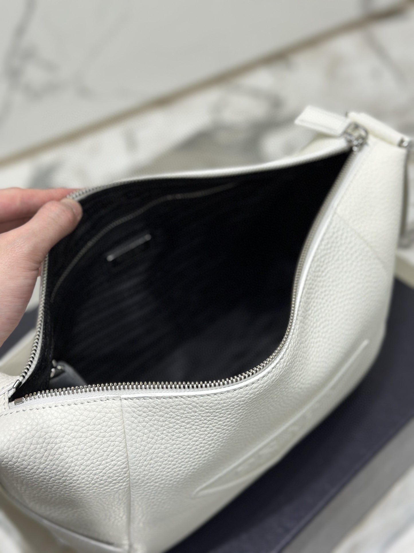PD LEATHER BAG WITH SHOULDER STRAP