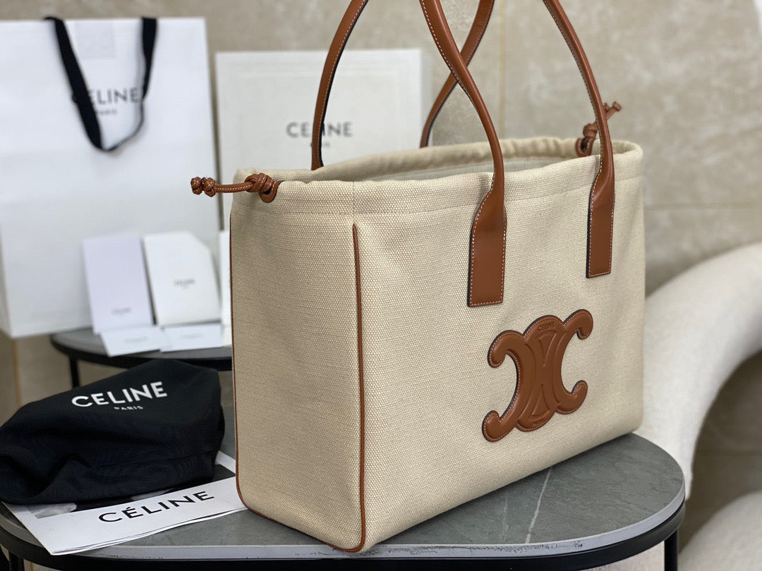 CEL CABAS DRAWSTRING TOTE BAG