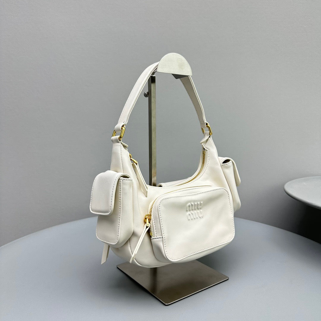 MIU M NAPPA LEATHER POCKET BAG