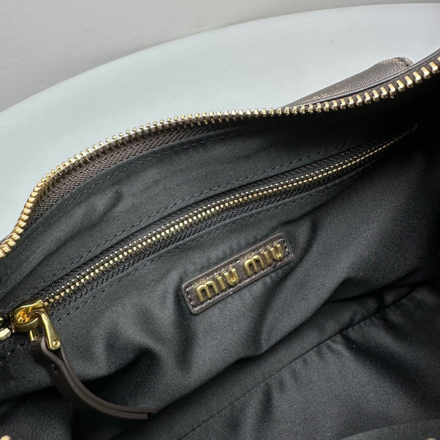 MIU M NAPPA LEATHER POCKET BAG