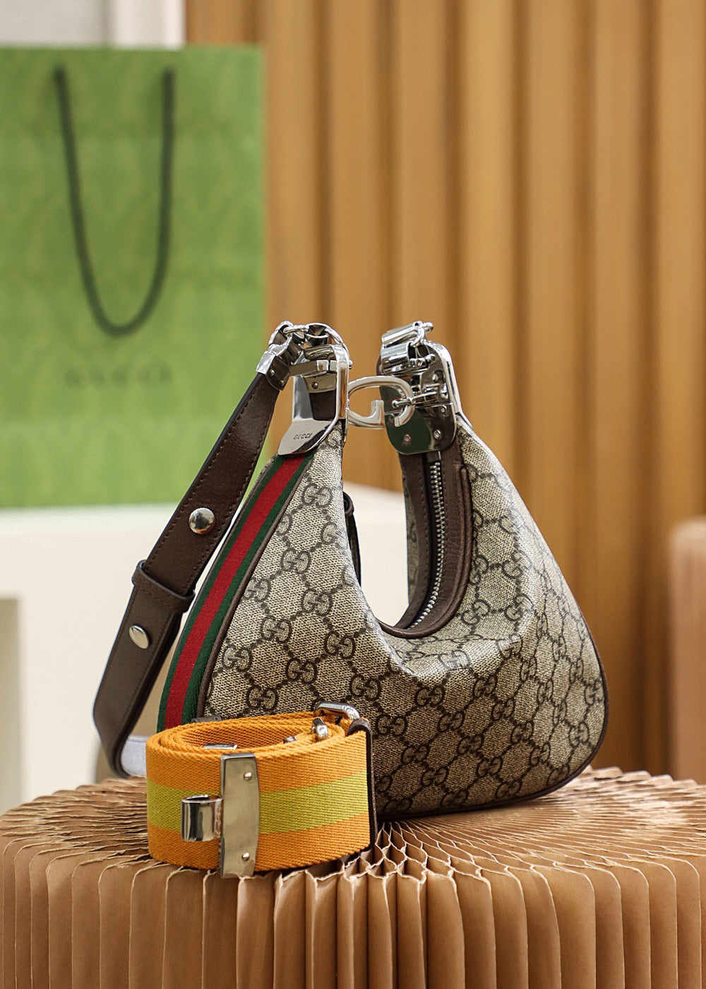 GG ATTACHÉ LARGE SHOULDER BAG