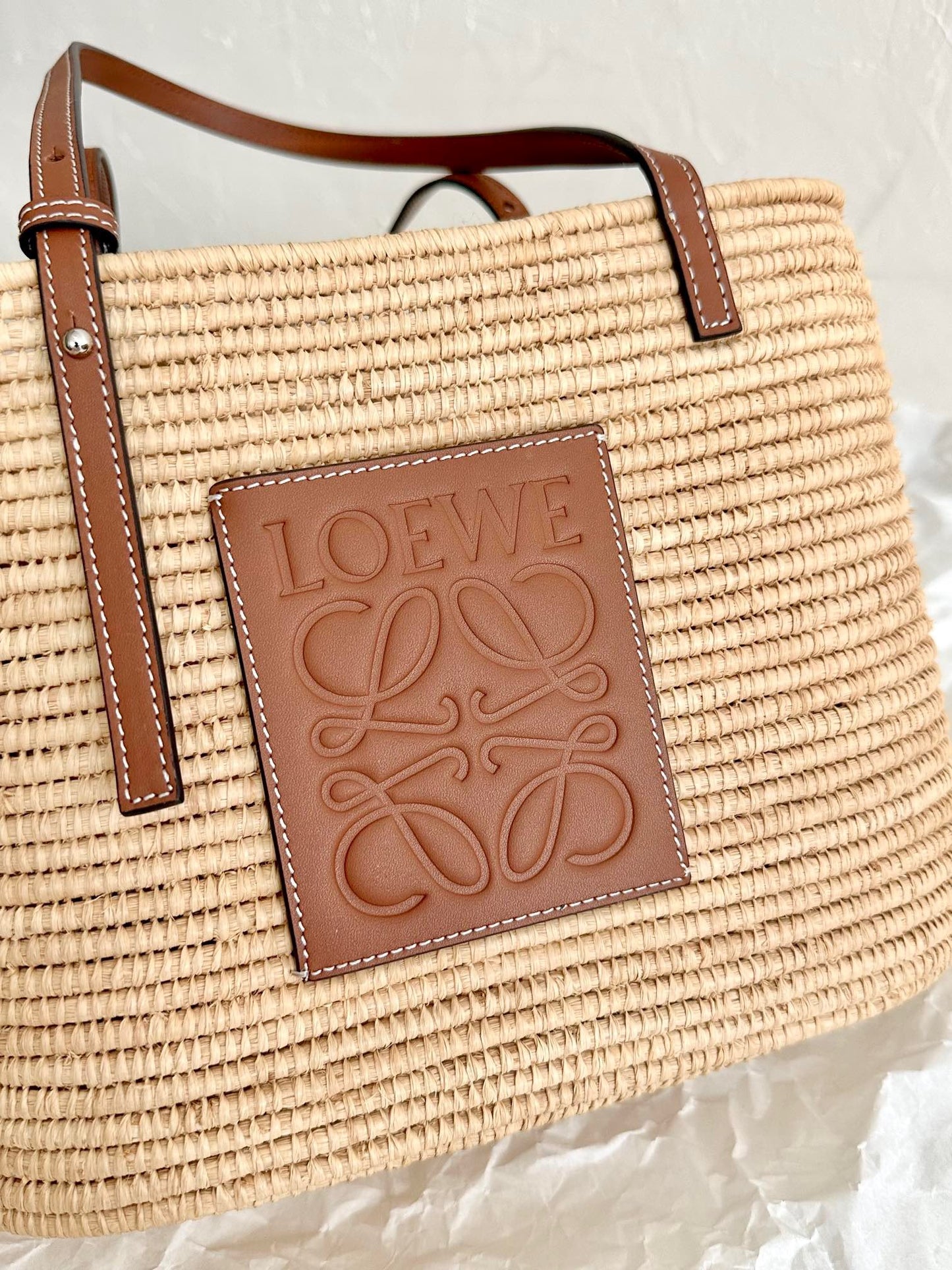 LOEW SMALL SQUARE BASKET BAG