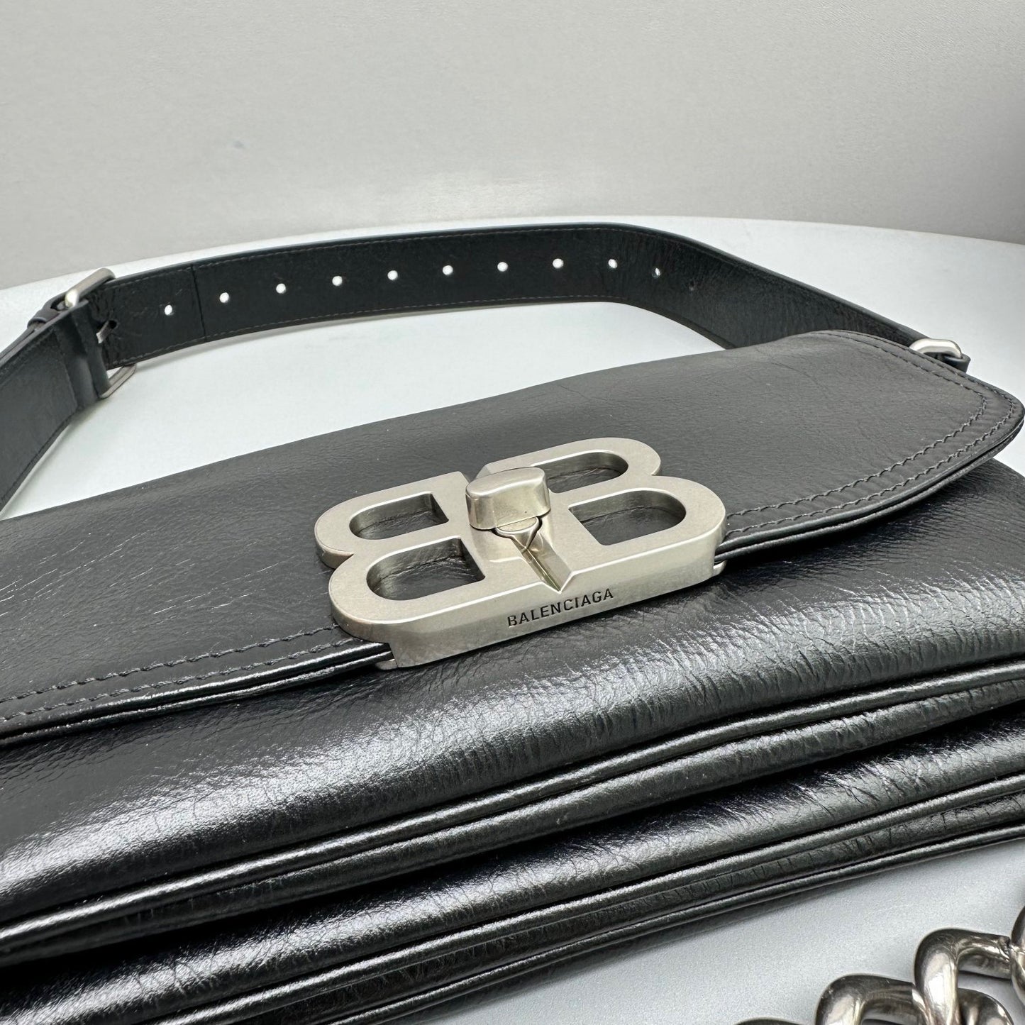 BAL BB SMALL SOFT FLAP BAG