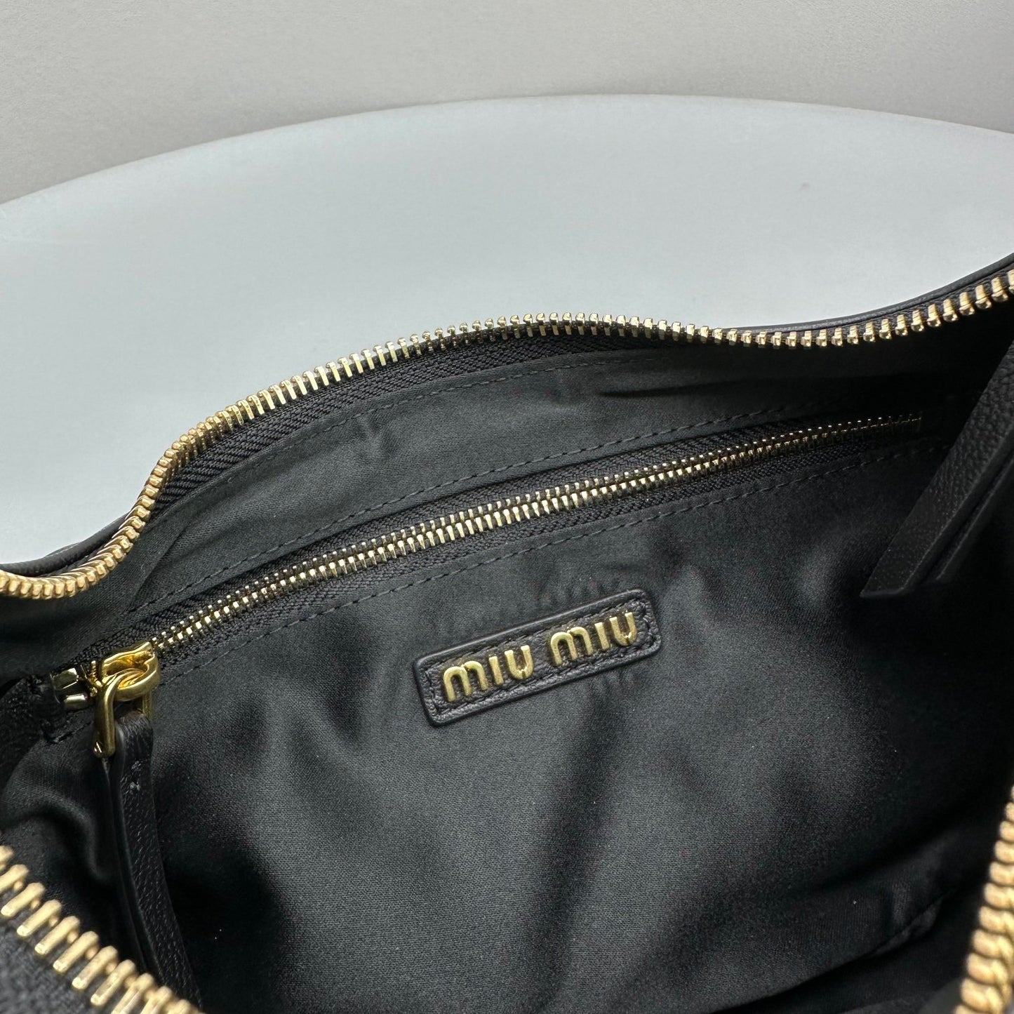 MIU M NAPPA LEATHER POCKET BAG