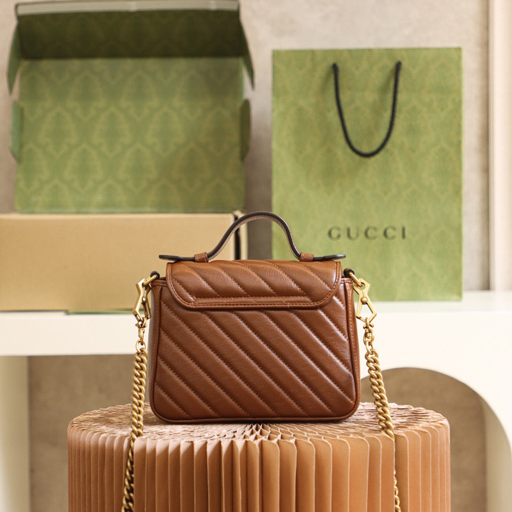 GG MARMONT MINI TOP HANDLE BAG