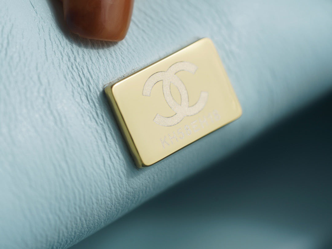 CC MINI FLAP BAG WITH TOP HANDLE
