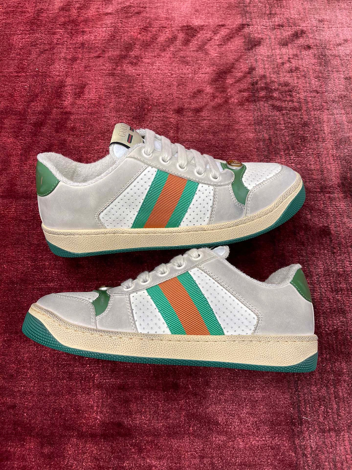 GG SCREENER LEATHER SNEAKERS