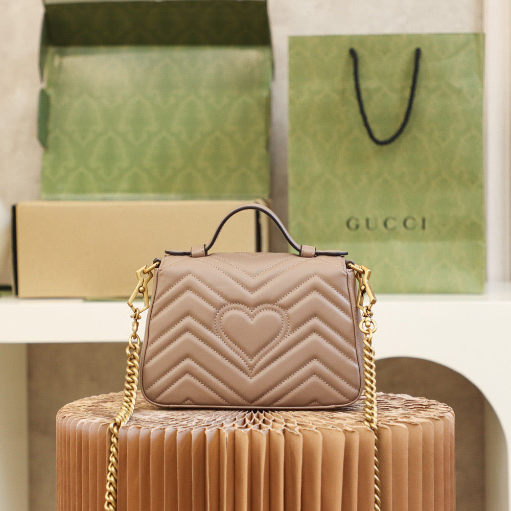 GG MARMONT MINI TOP HANDLE BAG