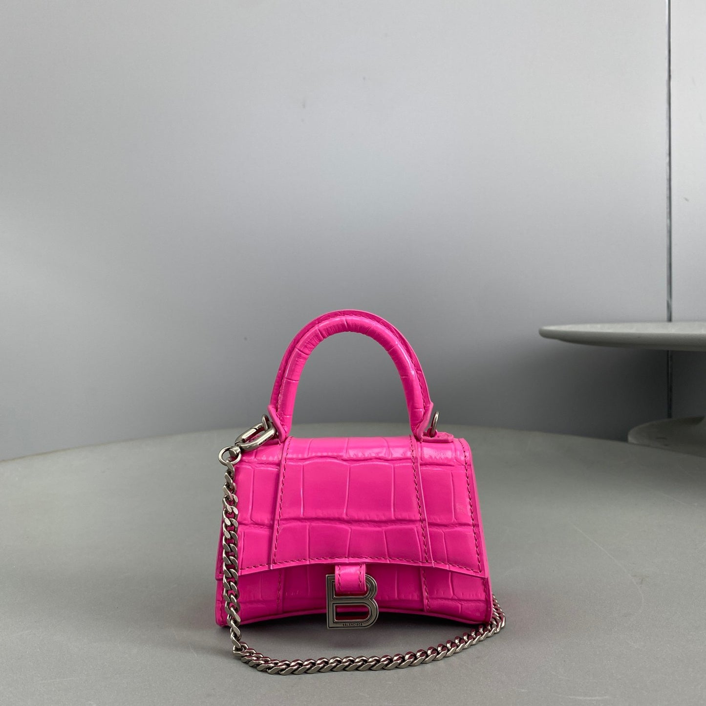 BAL HOURGLASS MINI TOTE BAG