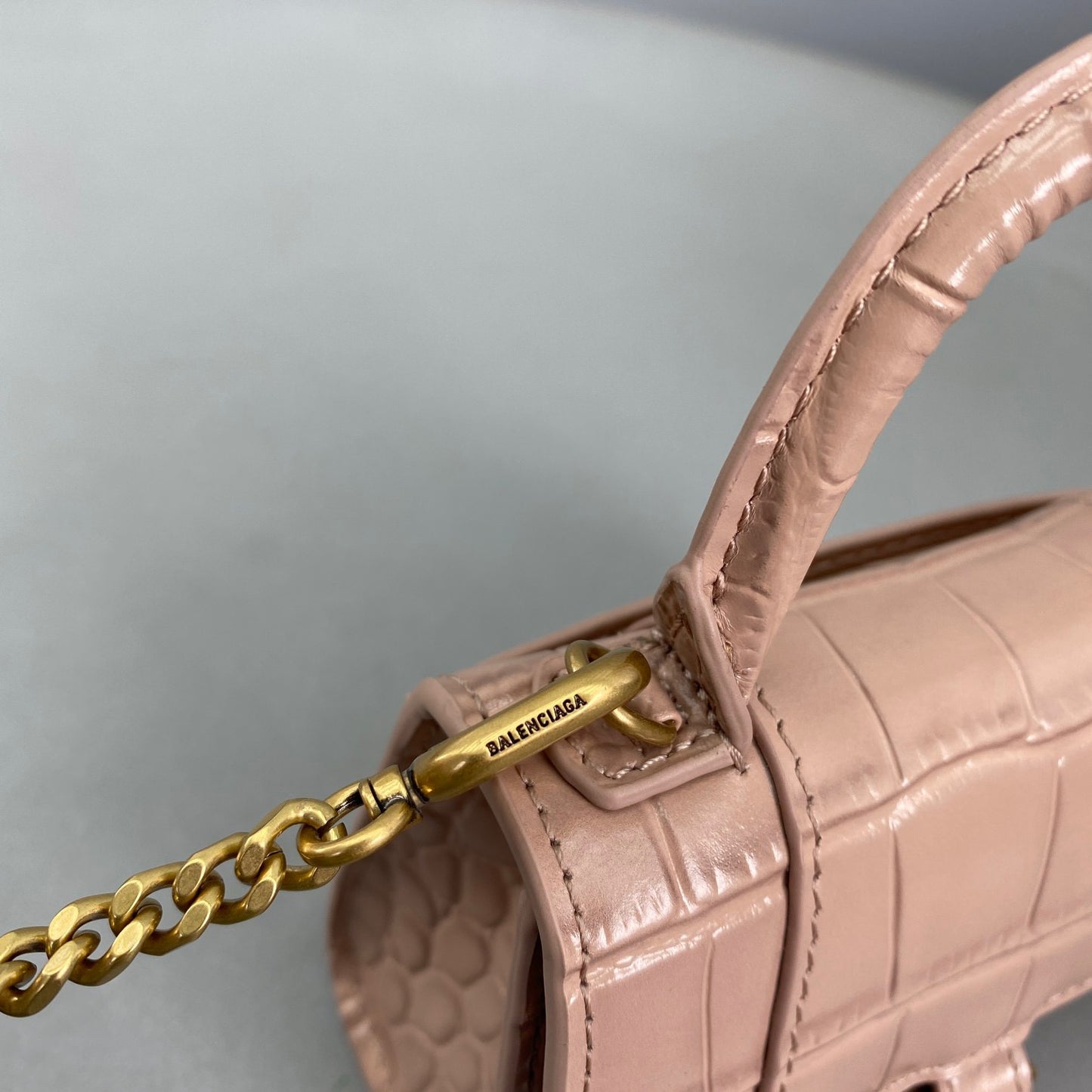 BAL HOURGLASS MINI TOTE BAG