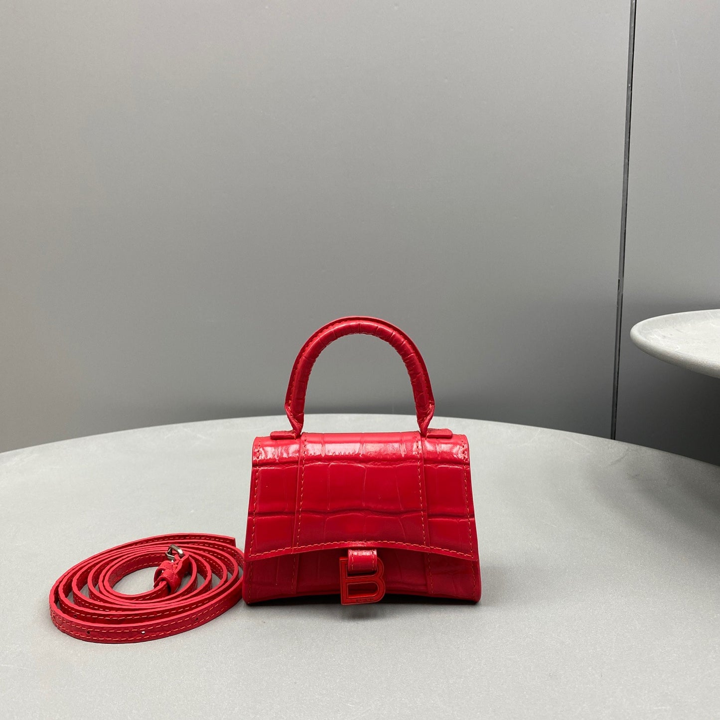 BAL HOURGLASS MINI TOTE BAG