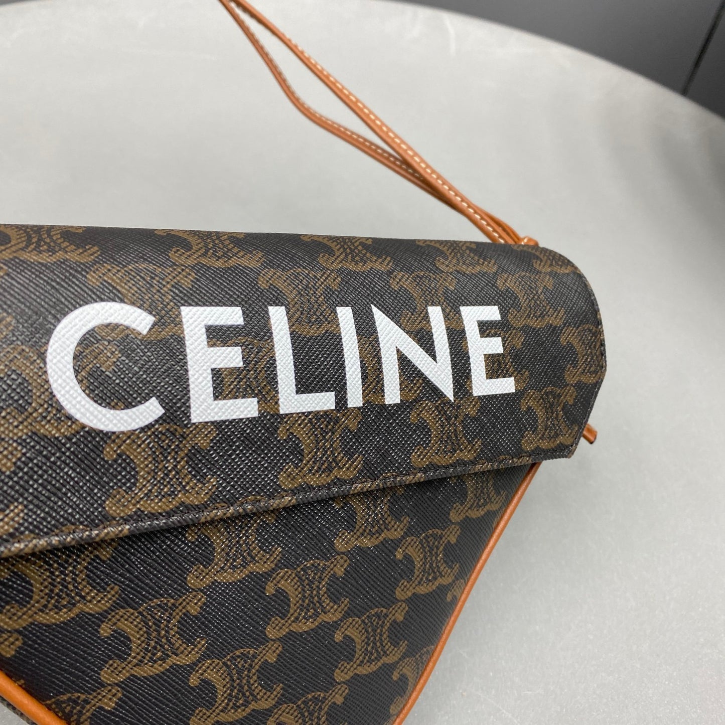 CEL TRIANGLE BAG IN TRIOMPHE CANVAS