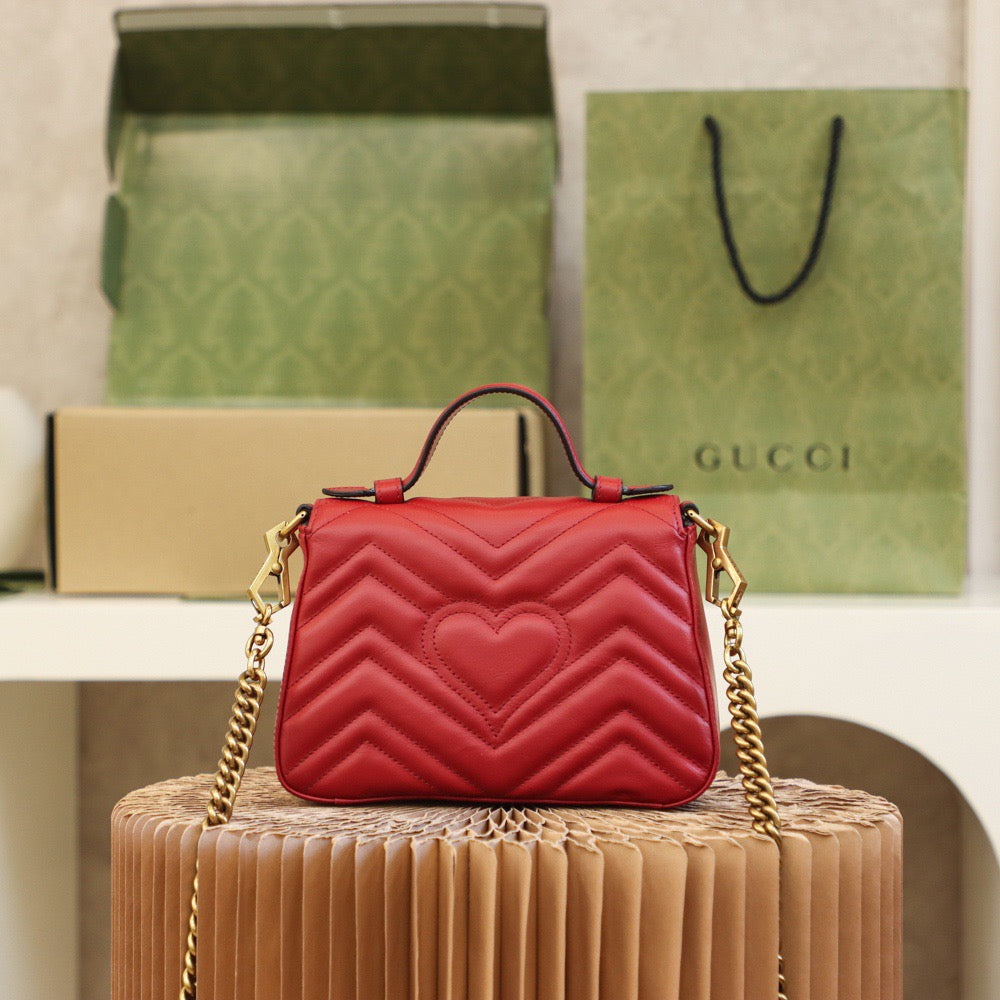 GG MARMONT MINI TOP HANDLE BAG