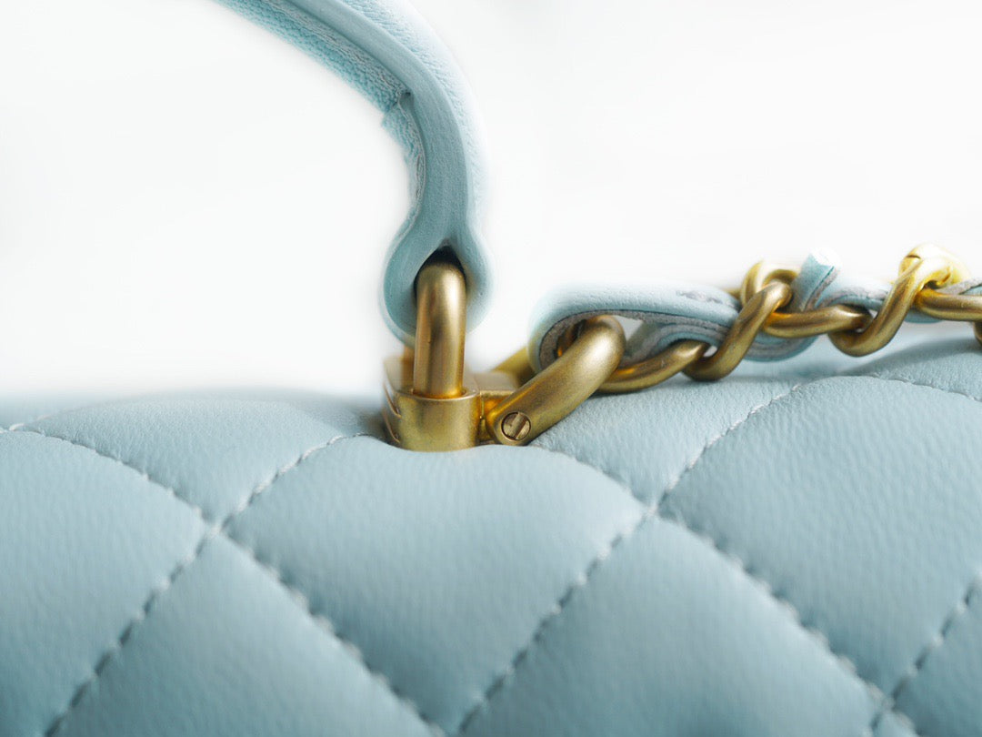 CC MINI FLAP BAG WITH TOP HANDLE
