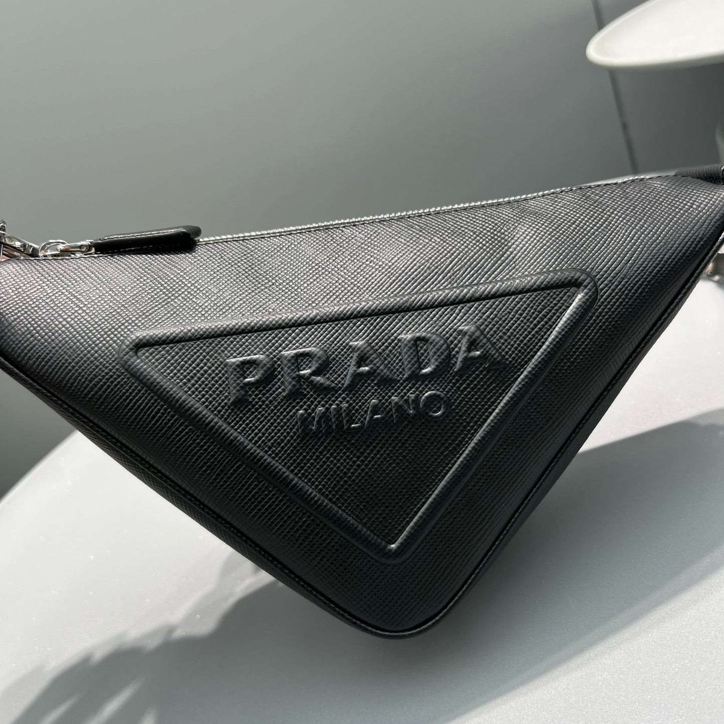 PD SAFFIANO TRIANGLE BAG