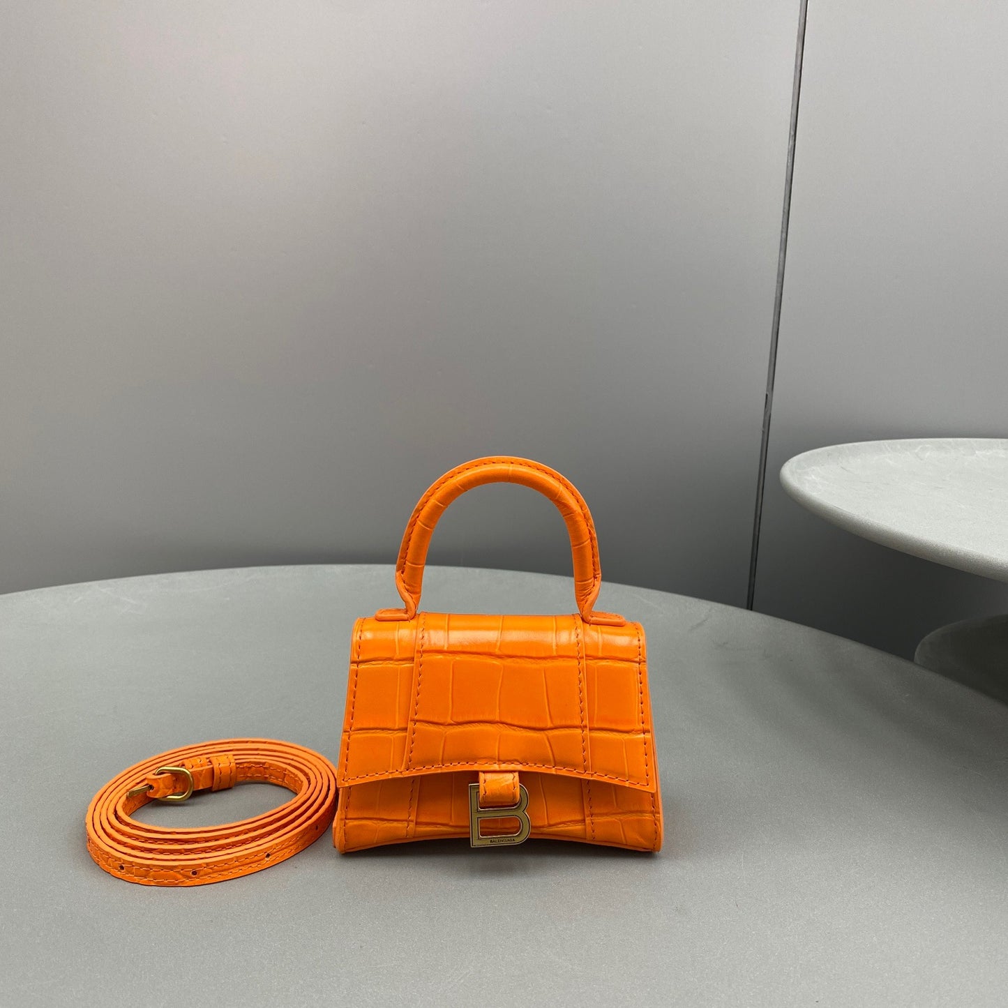 BAL HOURGLASS MINI TOTE BAG