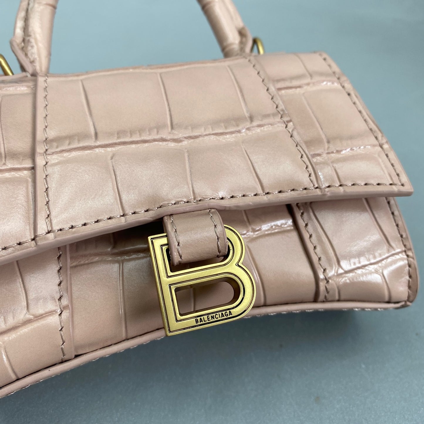 BAL HOURGLASS MINI TOTE BAG