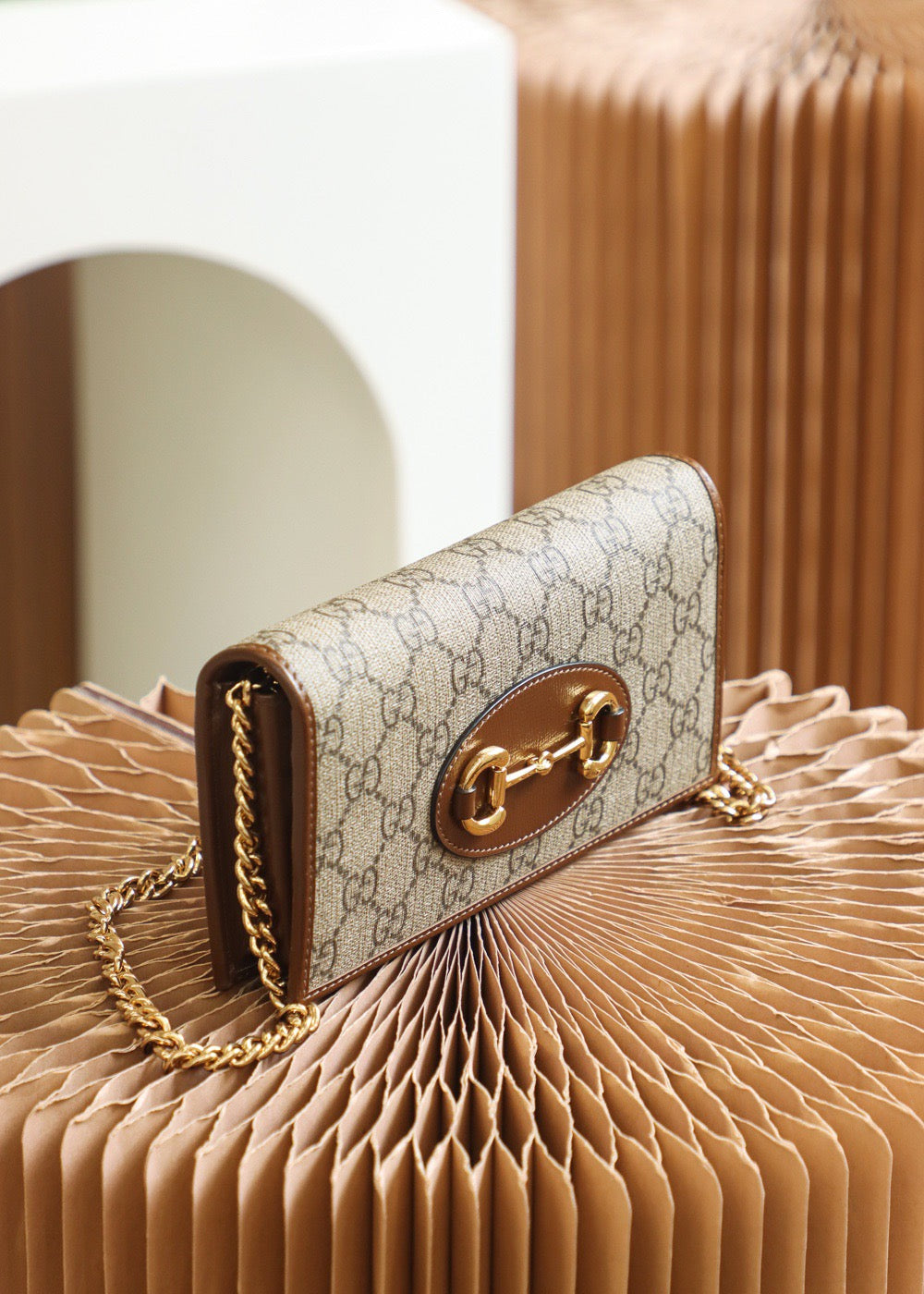 GG HORSEBIT 1955 WALLET WITH CHAIN
