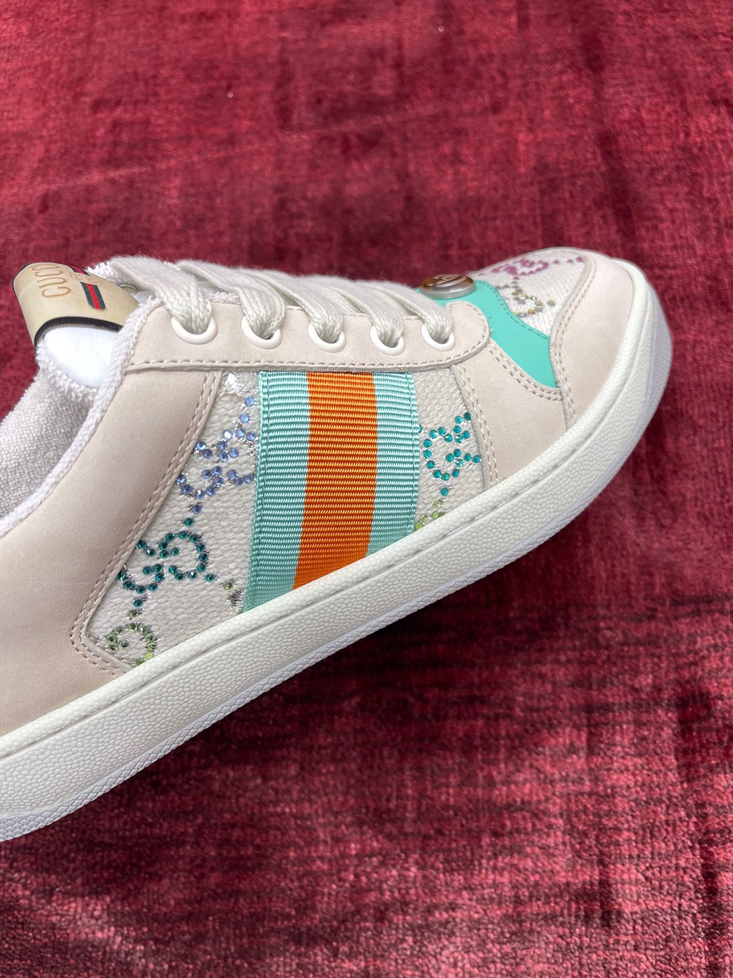 GG SCREENER LEATHER SNEAKERS