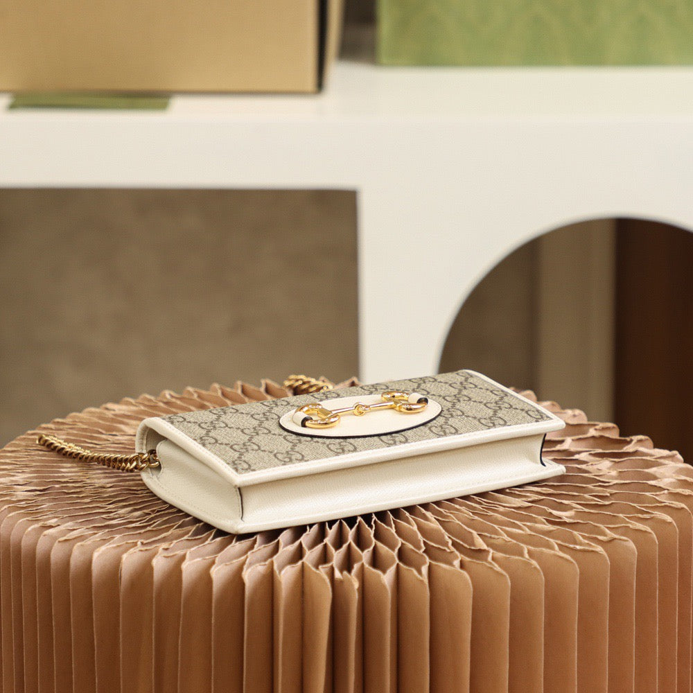 GG HORSEBIT 1955 WALLET WITH CHAIN