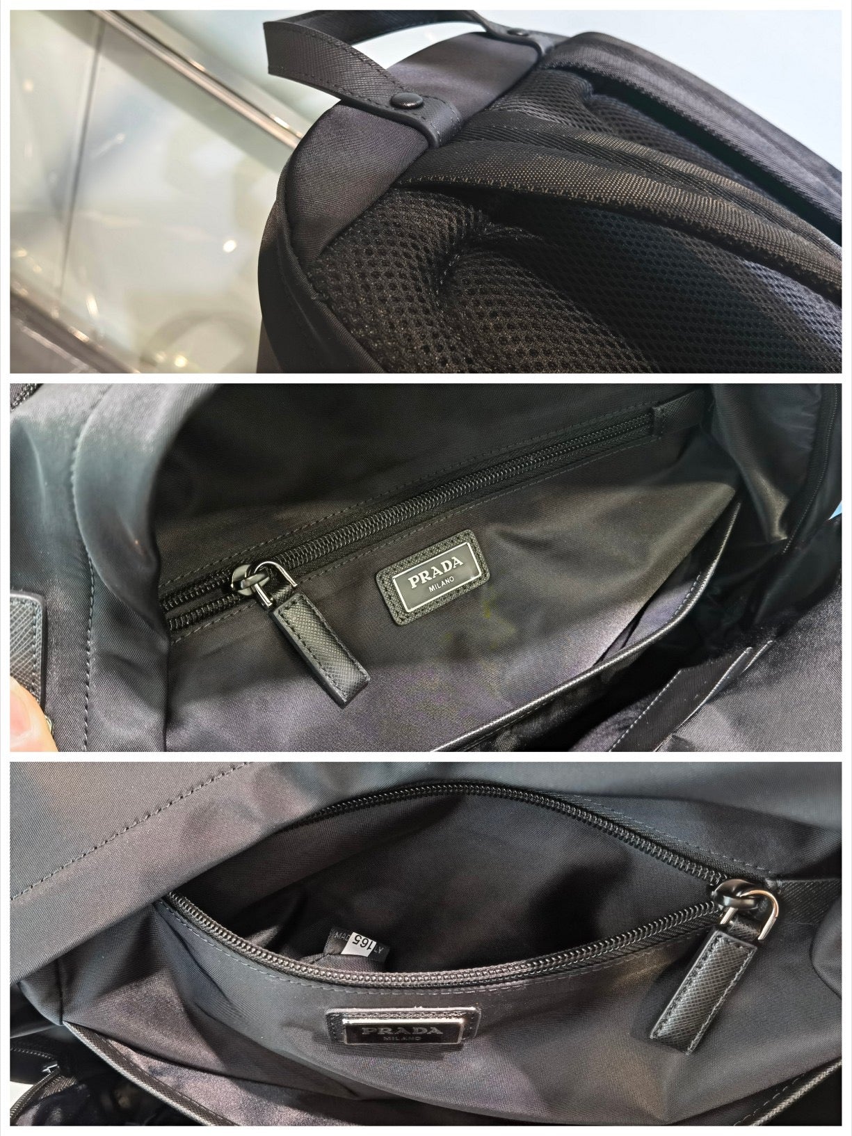 PD RE-NYLON SAFFIANO BACKPACK
