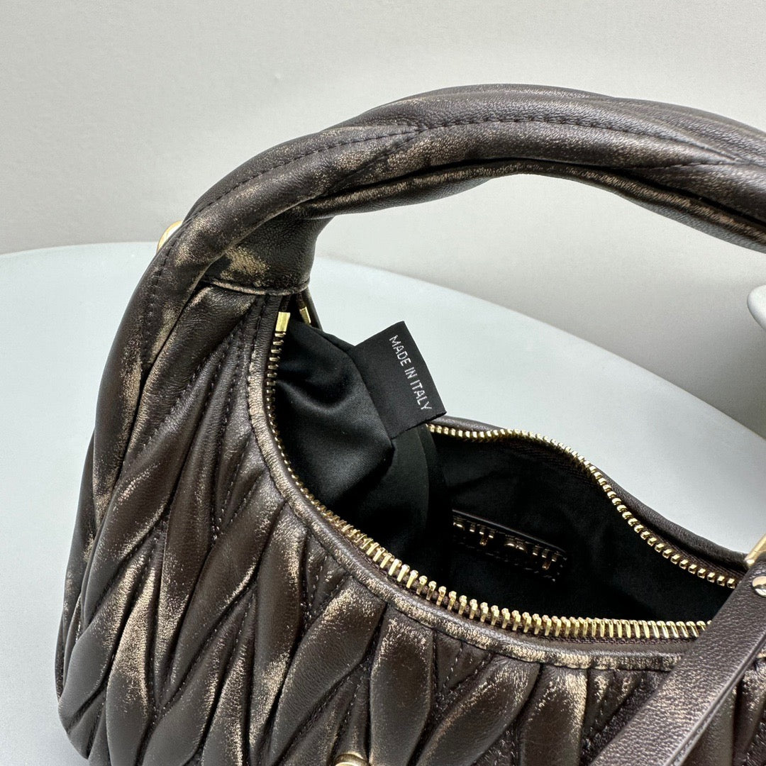 MIU M WANDER MINI HOBO BAG