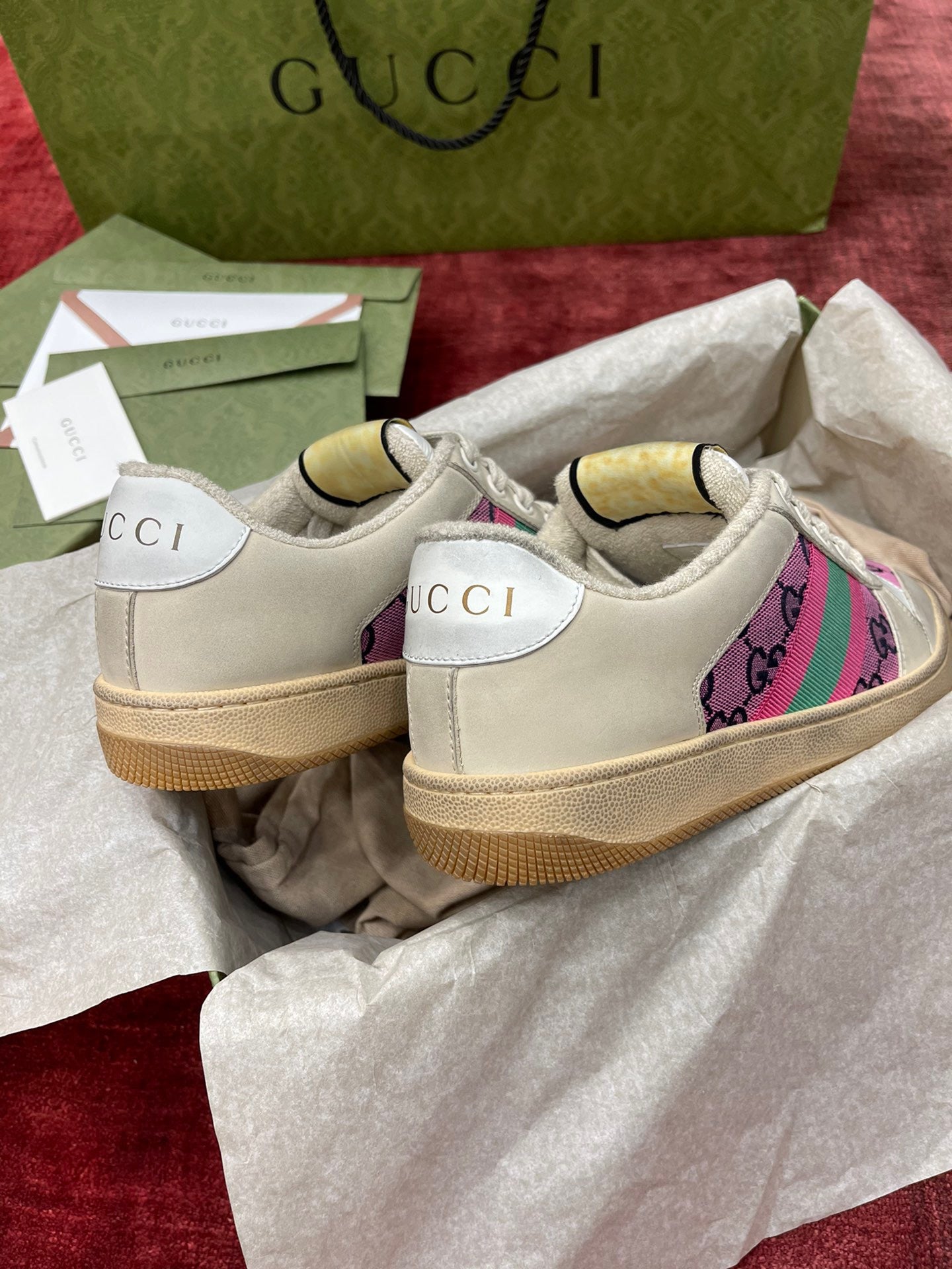 GG SCREENER LEATHER SNEAKERS