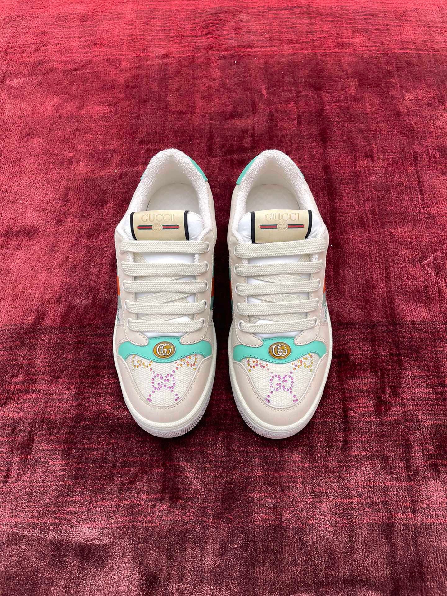 GG SCREENER LEATHER SNEAKERS