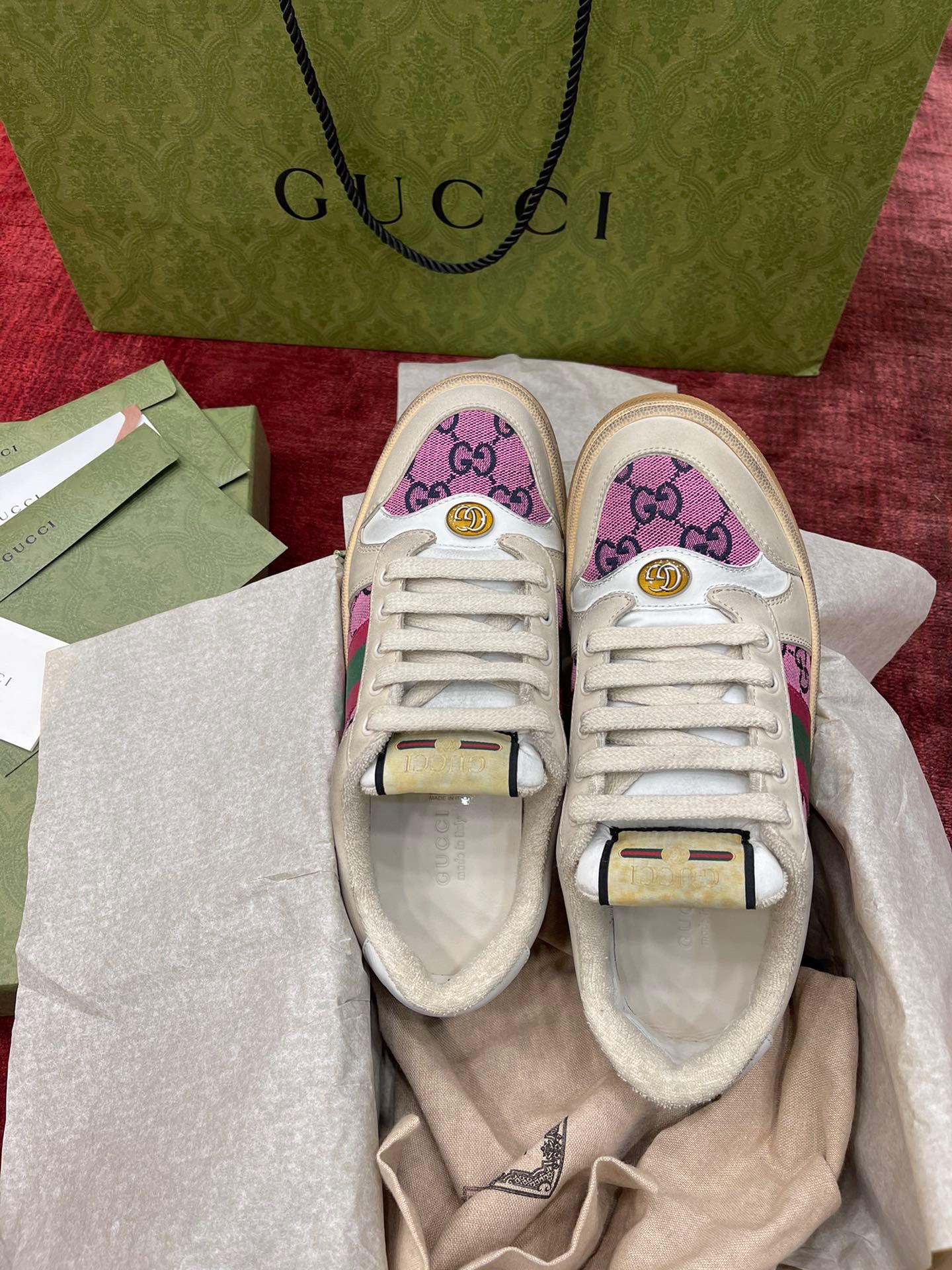 GG SCREENER LEATHER SNEAKERS