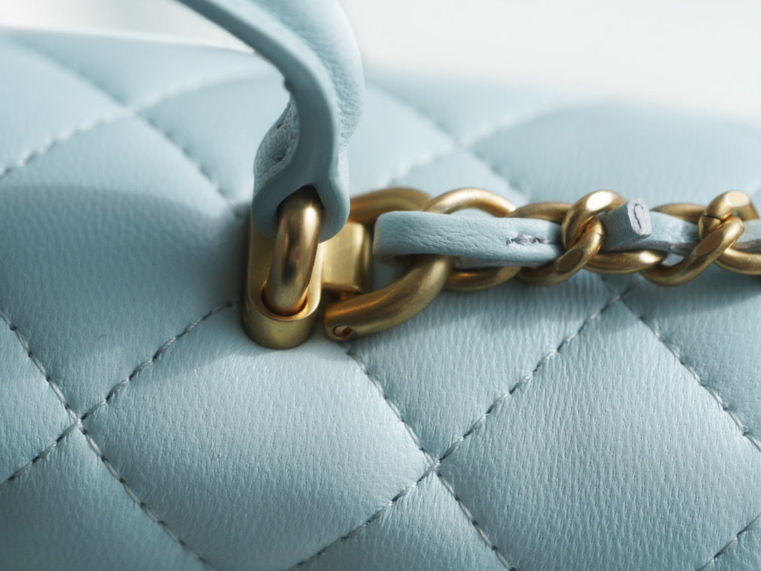 CC MINI FLAP BAG WITH TOP HANDLE