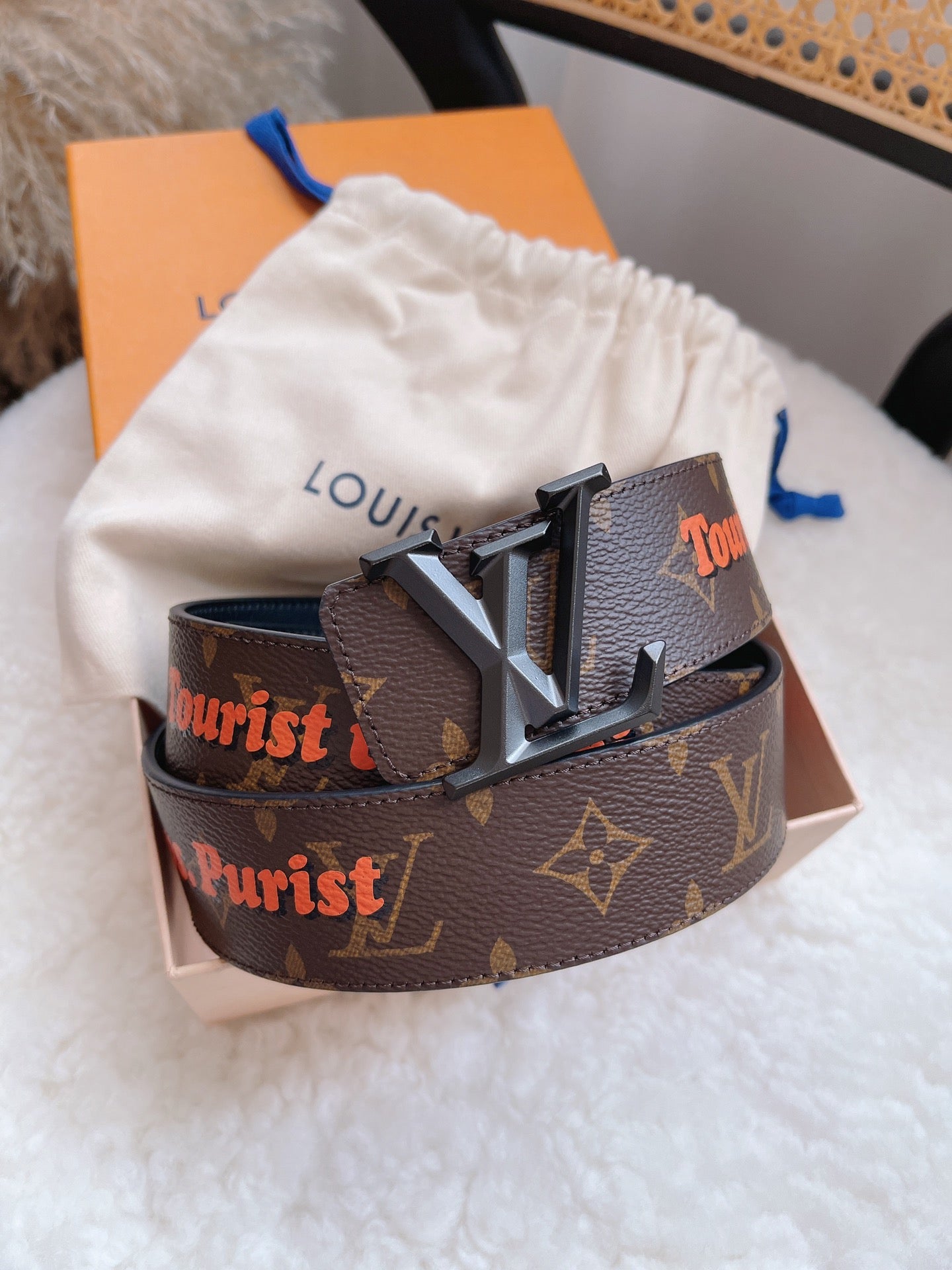 LOU INITIALS 40MM BELT