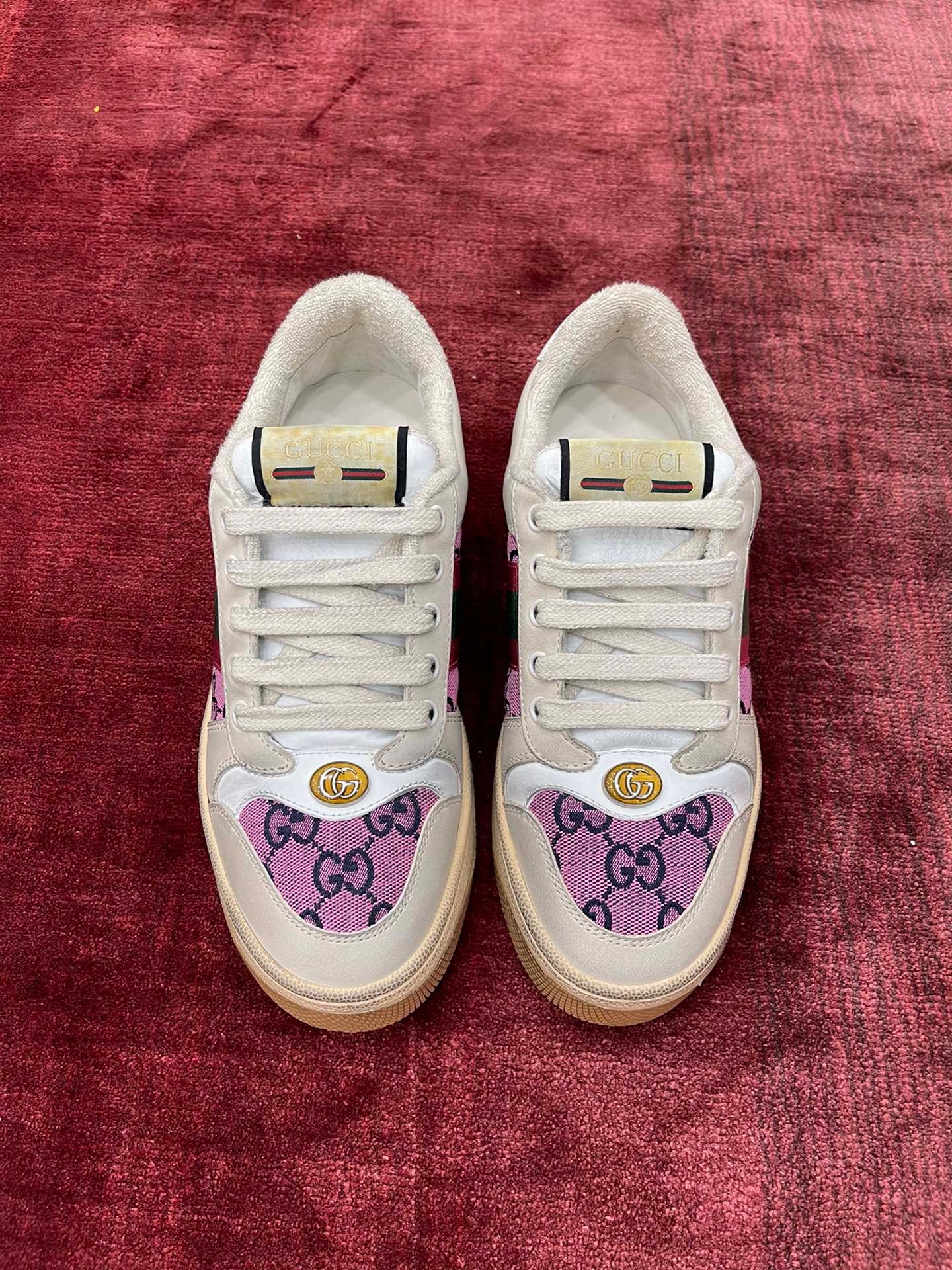 GG SCREENER LEATHER SNEAKERS
