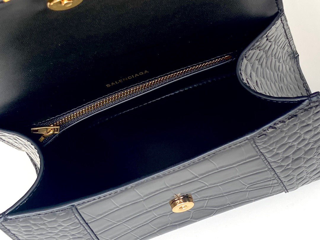 BAL HOURGLASS TOP HANDLE BAG