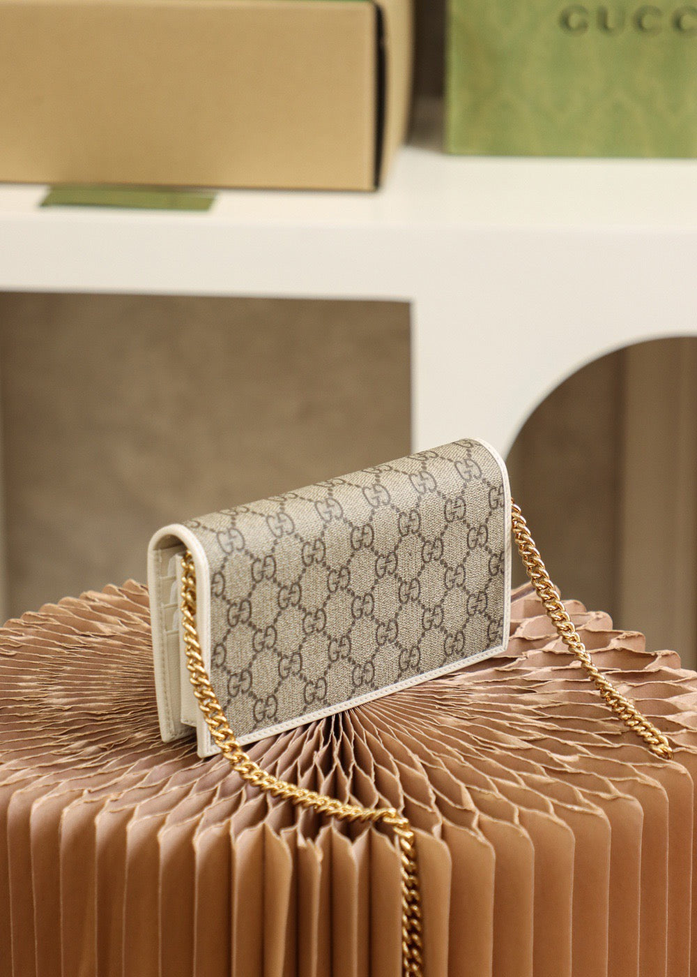 GG HORSEBIT 1955 WALLET WITH CHAIN
