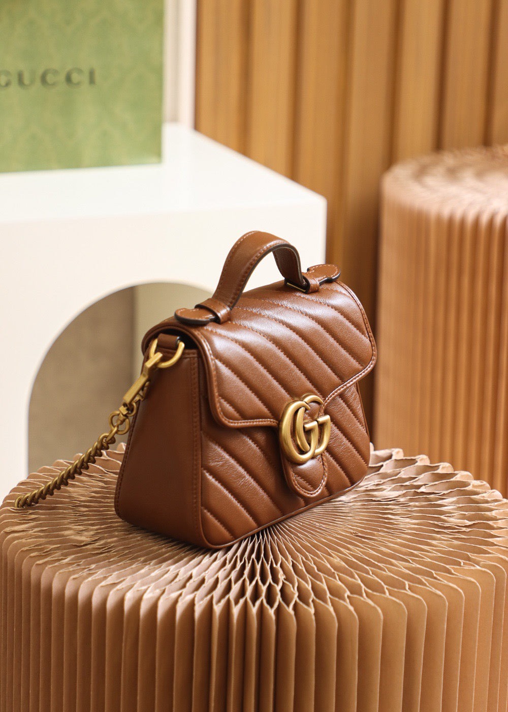 GG MARMONT MINI TOP HANDLE BAG