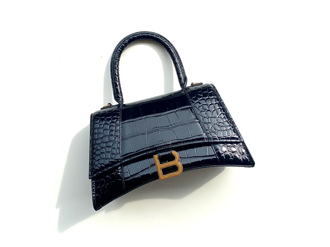BAL HOURGLASS TOP HANDLE BAG