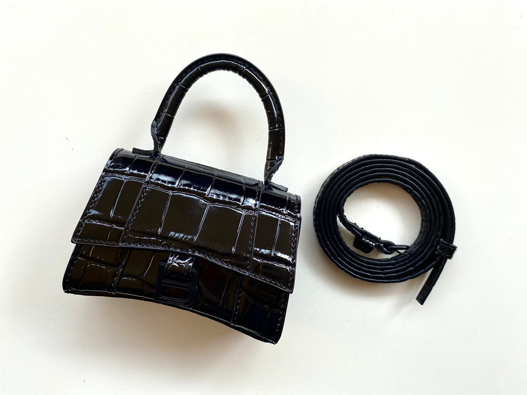 BAL HOURGLASS MINI TOTE BAG