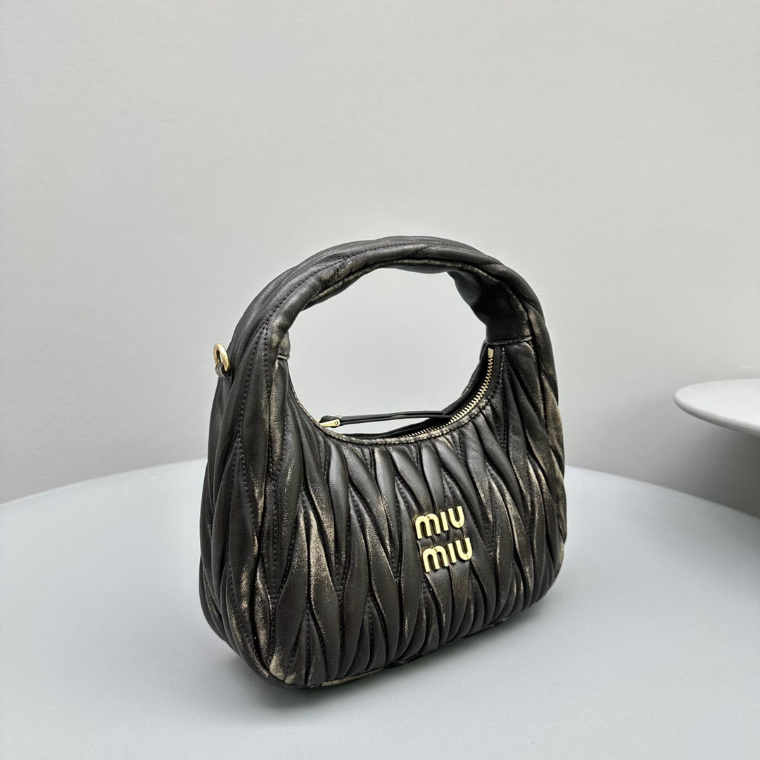 MIU M WANDER MINI HOBO BAG