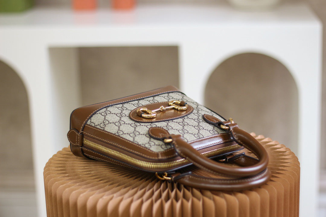 GG HORSEBIT 1955 MINI TOP HANDLE BAG