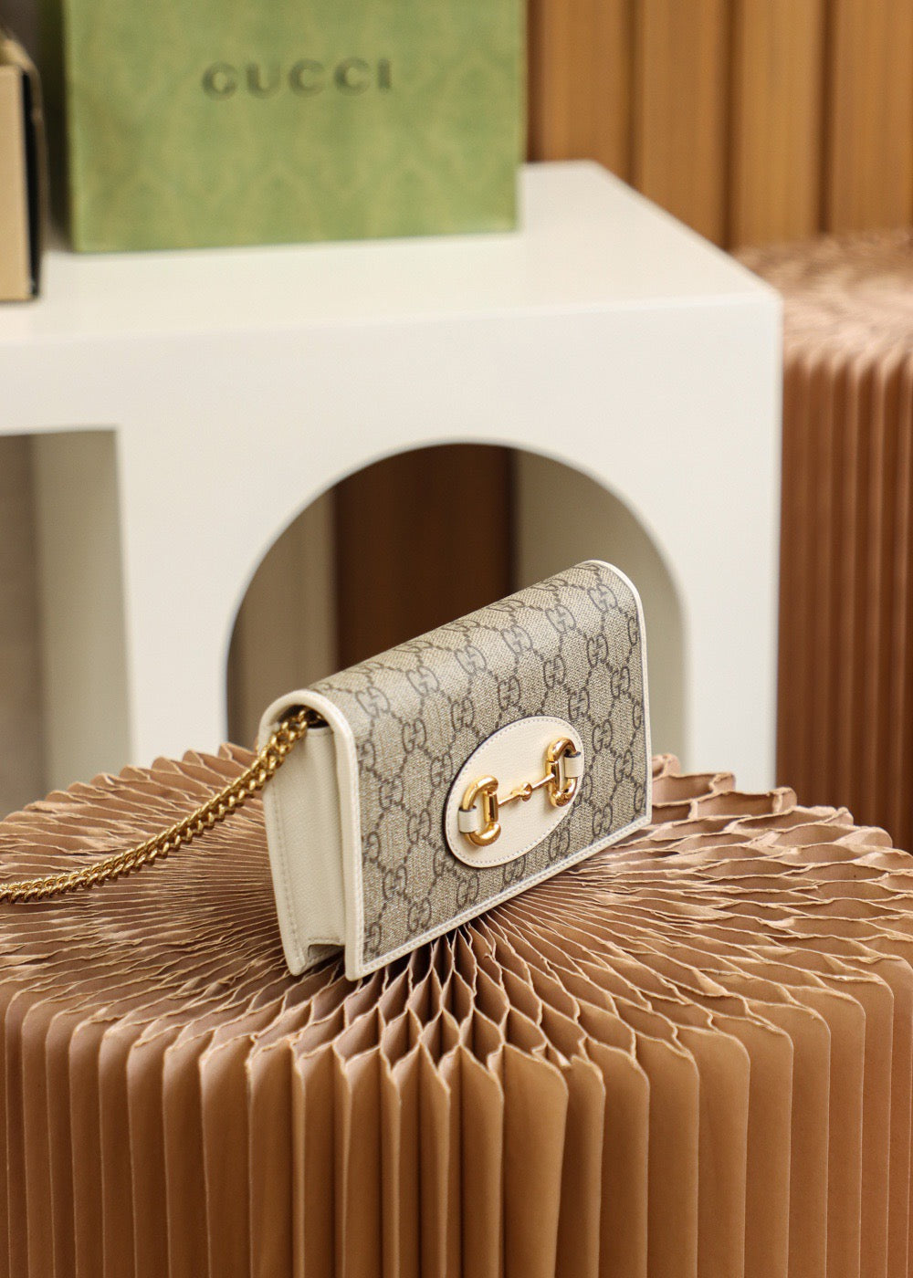 GG HORSEBIT 1955 WALLET WITH CHAIN