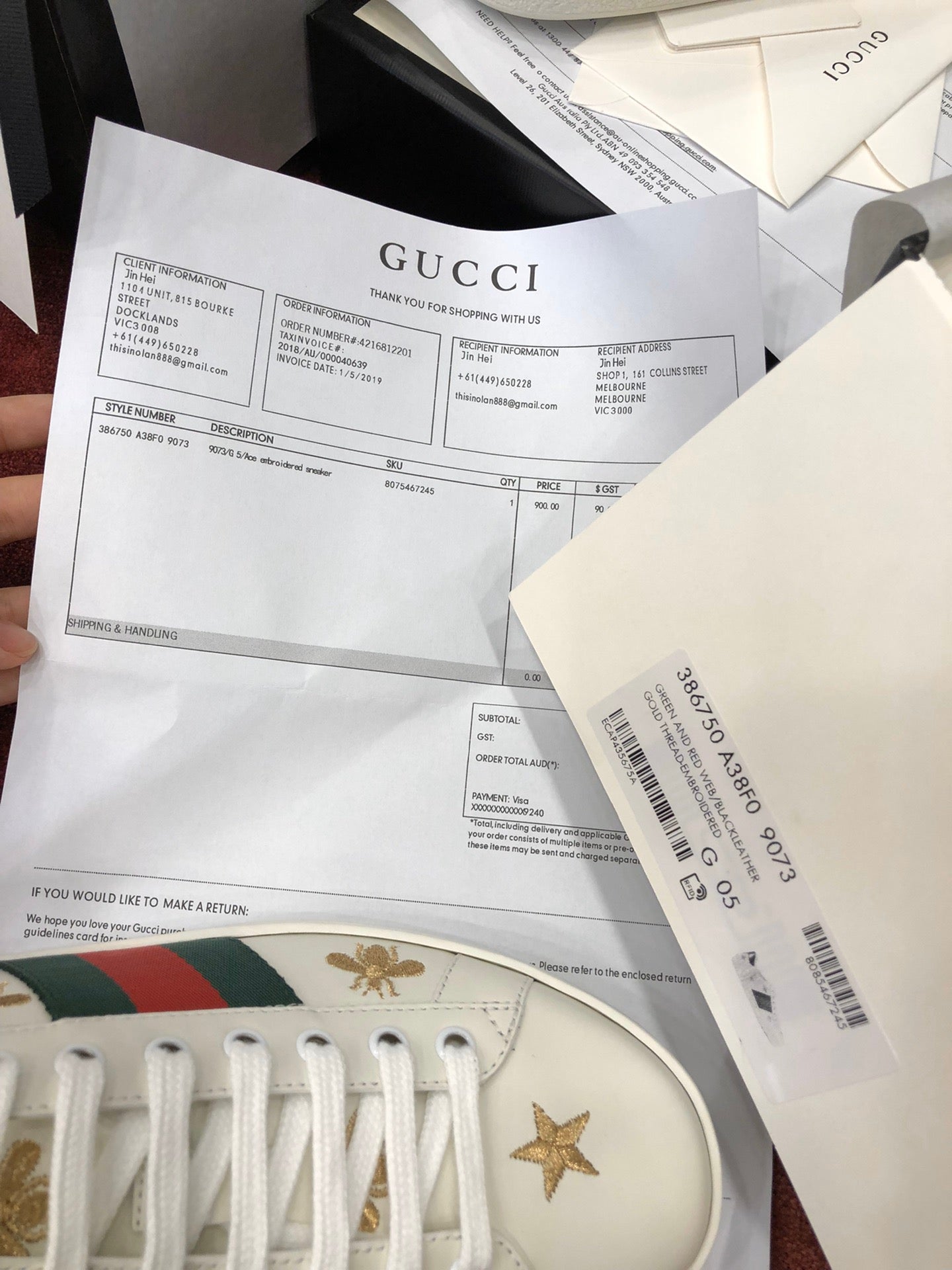 GG ACE SNEAKERS