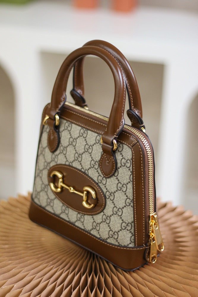 GG HORSEBIT 1955 MINI TOP HANDLE BAG