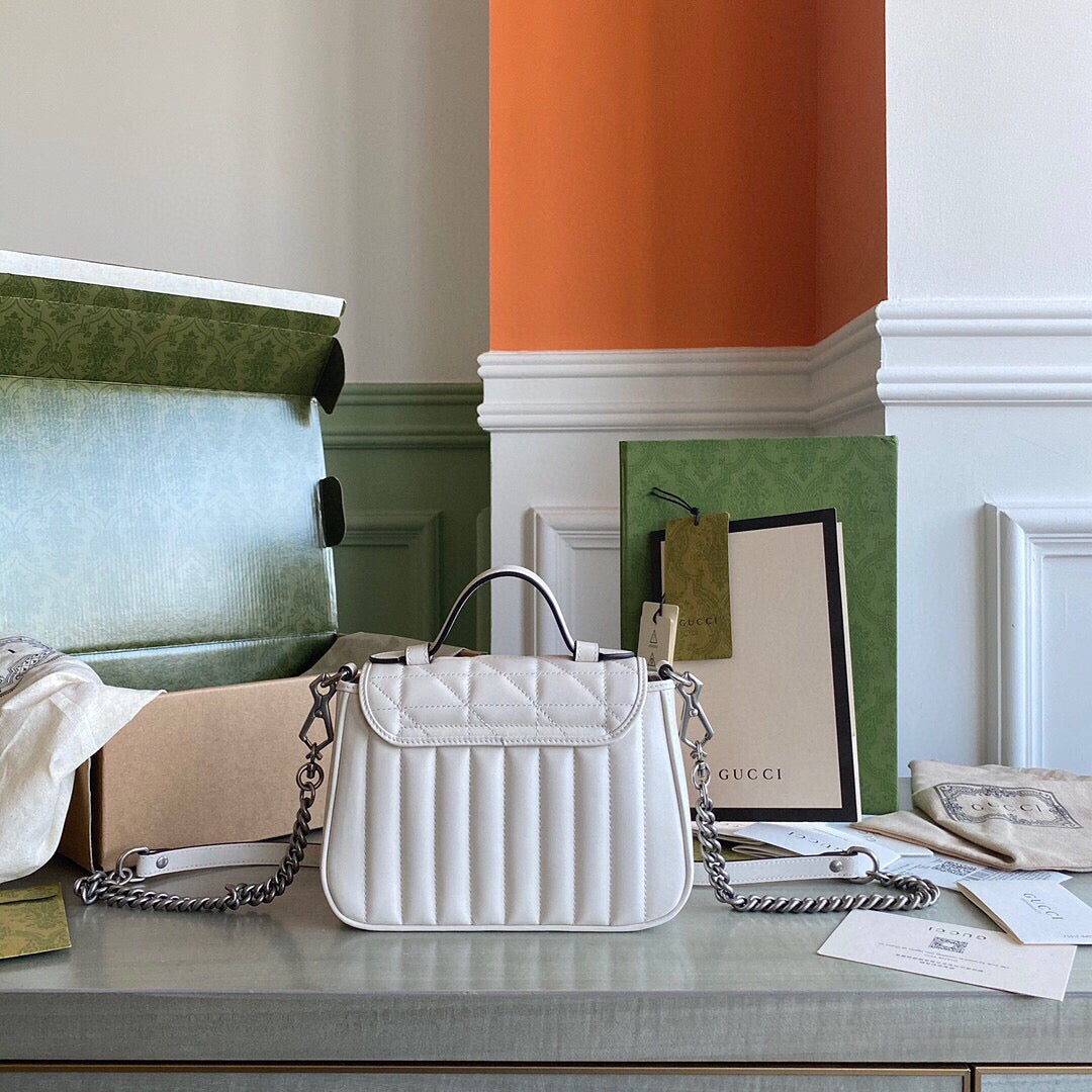 GG MARMONT MINI TOP HANDLE BAG